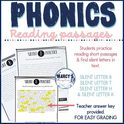 Phonics Silent letters worksheets - Marcys Mayhem