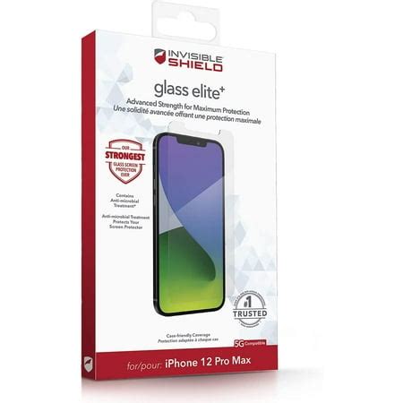 ZAGG InvisibleShield Glass Elite+ Screen Protector for iPhone 12 PRO ...