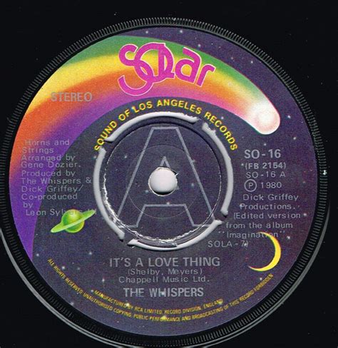 The Whispers - It's A Love Thing (1981, Vinyl) | Discogs