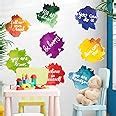 Amazon.com: NXUEBDU Kids Room Wall Decals Daycare Classroom Wall Decor Stickers Colorful Paint ...