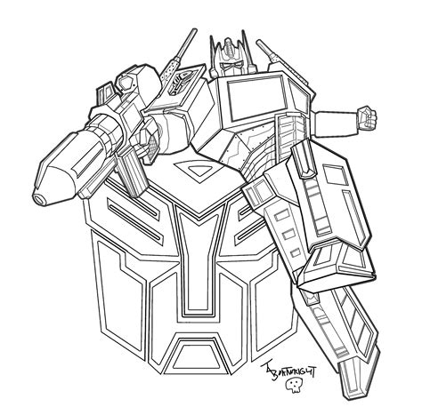 Free Printable Transformers Coloring Pages For Kids