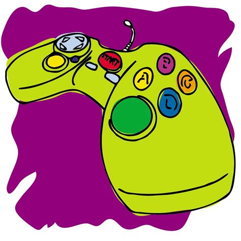 Video Game Controller cartoon drawing free image download