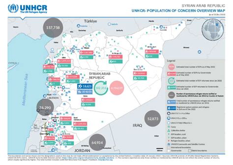 Document - UNHCR Syria Population of Concern Overview Map- 31 December 2022