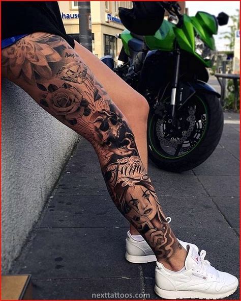 Leg Sleeve Tattoos For Womens | Leg sleeve tattoo, Full leg tattoos ...