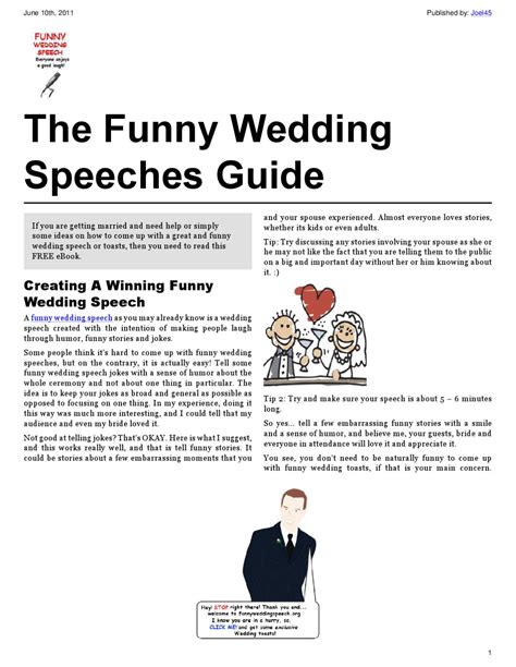 funny wedding speeches by Edward Miller - Issuu