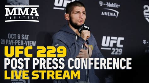 UFC 229 Post Press Conference Live Stream - MMA Fighting - YouTube