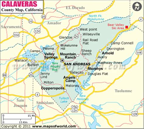 Map Of Calaveras County – Verjaardag Vrouw 2020