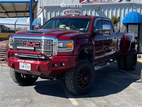 2019 GMC Sierra 3500 HD Dually with 20x8.25 105 Fuel Triton D656 and 35 ...