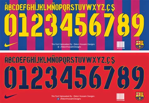 FC Barcelona Font 2014-2015 by EldonHossam on DeviantArt