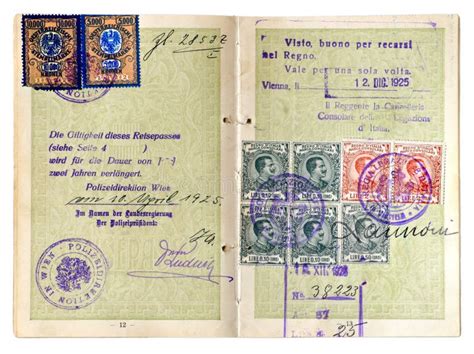 Old Passport stock photo. Image of control, travel, border - 4580744