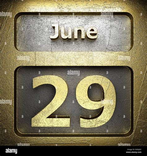 june 29 golden sign Stock Photo - Alamy