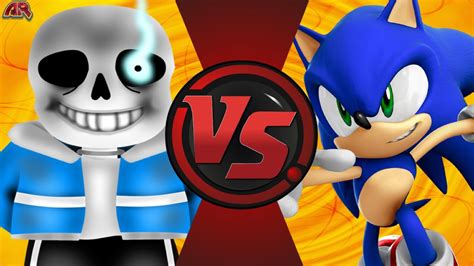 SANS vs SONIC! (Undertale vs Sonic The Hedgehog) Cartoon Fight Club BONUS Episode! - YouTube