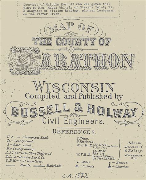 Marathon County, Wisconsin Maps Index