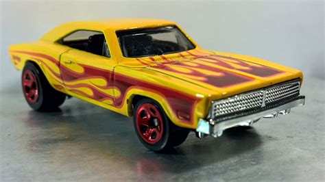 Hot Wheels Diecast Car with Flames Painted