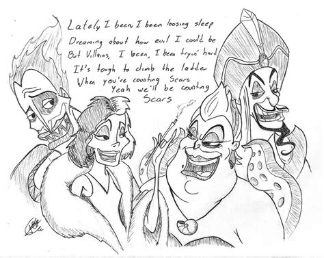 Pencil Drawings Of Disney Villains