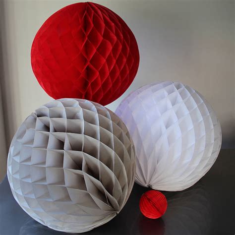 paper luxe 50cm honeycomb ball decorations by pearl and earl ...