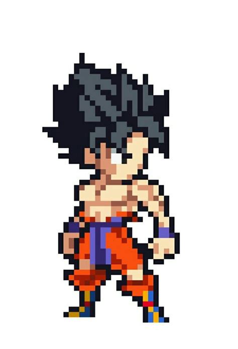 Pin by lalito on mejores imágenes de Dragon ball | Pixel art pokemon, Pixel art, Cool pixel art