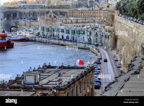 Valletta, waterfront, Malta Stock Photo - Alamy