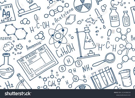 Chemistry symbols icon set. Science subject - Royalty Free Stock Vector 2114308154 - Avopix.com