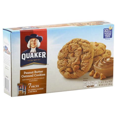 Quaker Peanut Butter Oatmeal Crispy Cookies - Shop Cookies at H-E-B