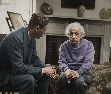 Albert Einstein discussing politics with CIA operative and president of ...