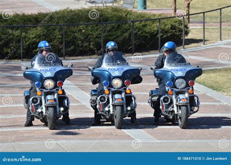 Denver Police Officers Getting Ready To Keep The Peace During The Riots ...