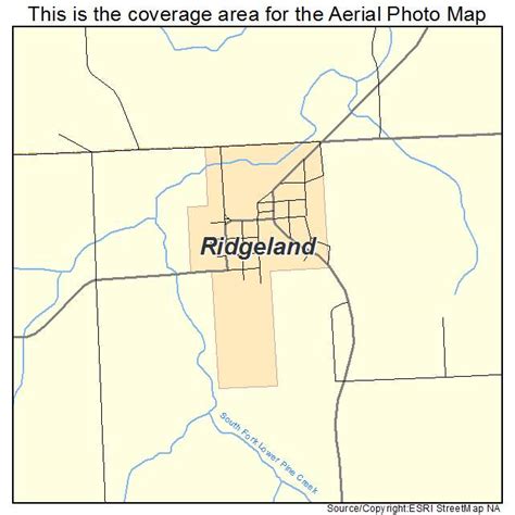 Aerial Photography Map of Ridgeland, WI Wisconsin