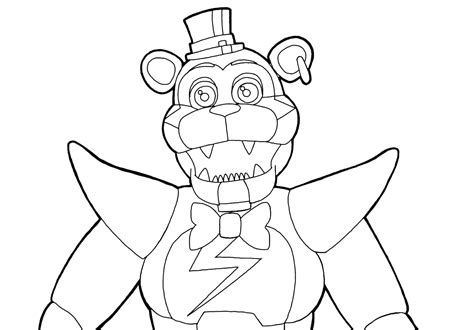 Glamrock Freddy Coloring Pages - Coloring Home