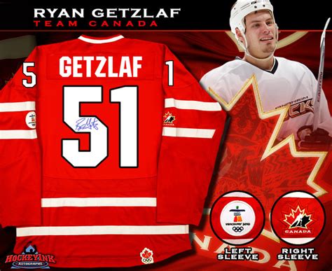 RYAN GETZLAF Signed TEAM CANADA 2010 Olympics Red Nike Jersey - Anaheim Ducks - NHL Auctions