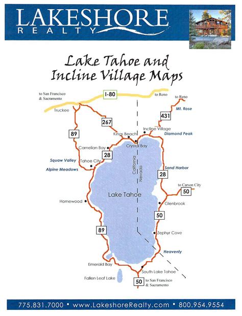 INCLINE VILLAGE REAL ESTATE: MAPS