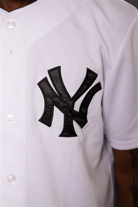 NEW YORK YANKEES MONO BASEBALL JERSEY- MENS WHITE | Stateside Sports