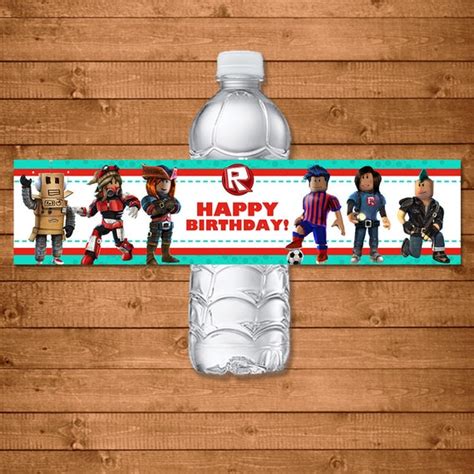 Roblox Drink Label Roblox Water Bottle Label Roblox - Etsy