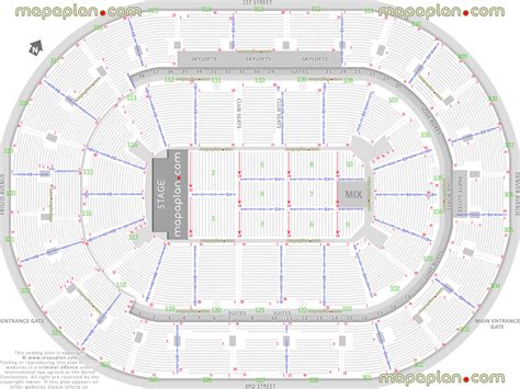 Tulsa BOK Center seating chart - Detailed seat & row numbers end stage ...