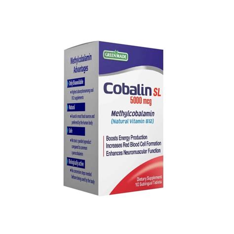 Cobalin SL 5000mcg -Green Made - Pharmacoline