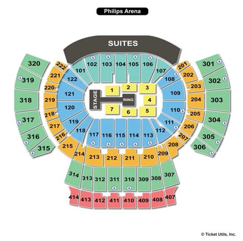 Philips Arena, Atlanta GA - Seating Chart View