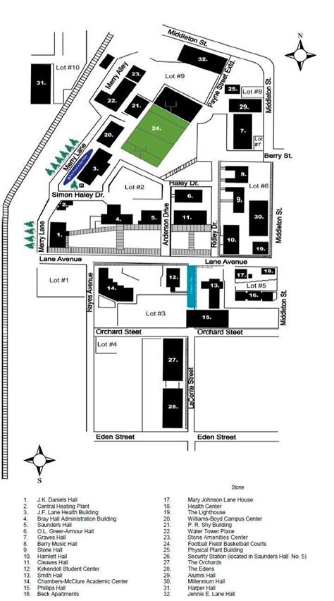 Lane College | Campus Map