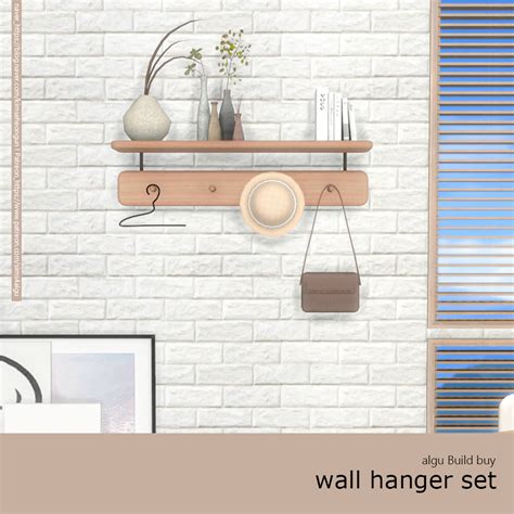 The Sims 4 Packs, Sims 4 Cc Furniture, Wall Hanger, Wall Shelves ...