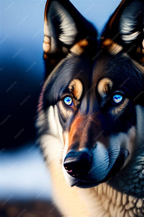 Premium AI Image | black_wolf_with_blue_eyes_1 jpg