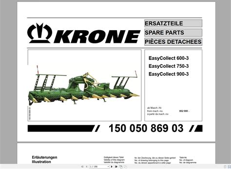 Krone Agricultural Tractor Parts Catalog DVD PDF