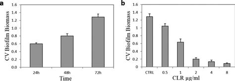 Biofilm formation assay (a) and susceptibility of H. pylori biofilm... | Download Scientific Diagram