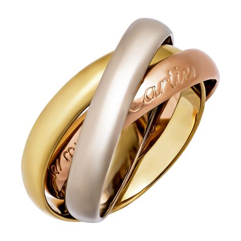 Cartier 18k Three-Tone Gold Le Must Trinity Small Ring // Ring Size: 5.25 // Pre-Owned - Women's ...