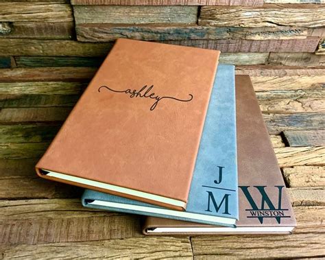 Leatherette Journal, Journals for Women, Personalized Leather Journal, Personalized Journal ...