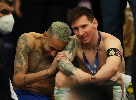 Watch: Lionel Messi and Neymar share touching moment after Copa America final - Football España