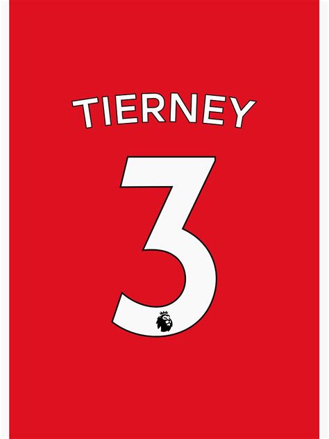 "Kieran Tierney Arsenal 2021/22 Jersey" Sticker for Sale by ...