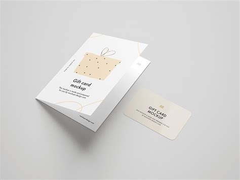 Free gift card mockup - Mockups Design