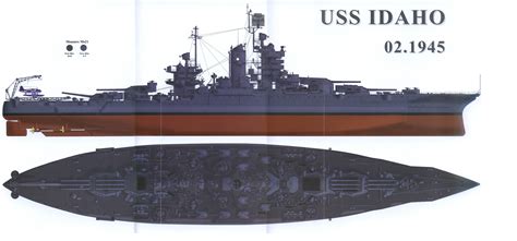 1945 USS Idaho