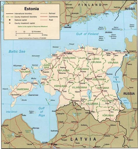 Map of Estonia