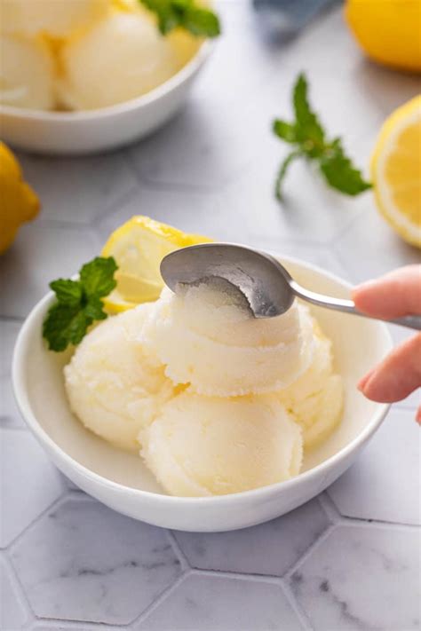 Lemon Sorbet Recipe | My Baking Addiction