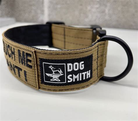 Tactical 1.5 Dog Collar with Personalized Embroidered Name | Etsy