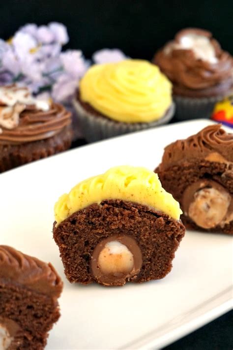 Cadbury Creme Egg Cupcakes - My Gorgeous Recipes